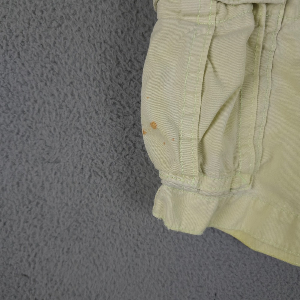 American Eagle Shorts Men 34 Yellow Tie Dye Cargo Distressed Grunge Baggy Skater - Picture 9 of 16